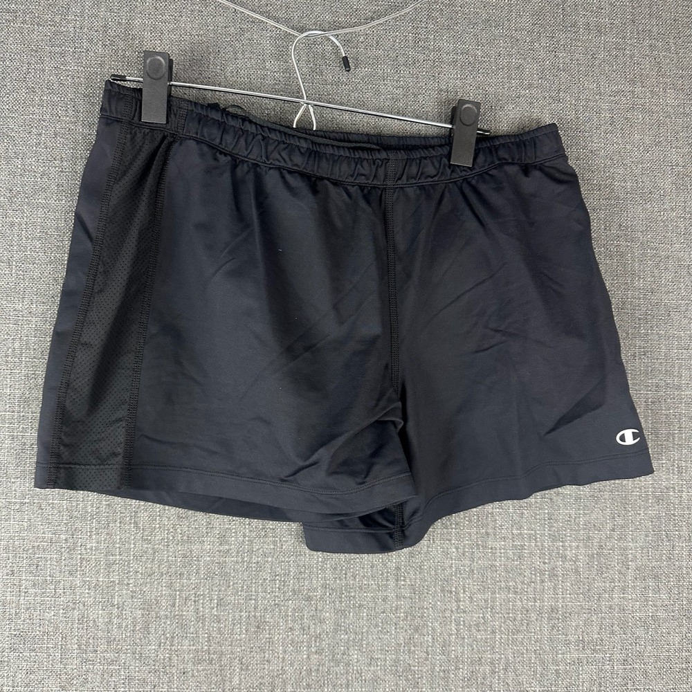 Champion Women's Medium Black Running Shorts Athletic Gym Workout‎ Activewear